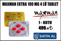 Maxman 100 mg 4 lü kırmızı hapı