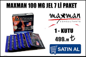 Maxman 100 mg jel 7 li paket