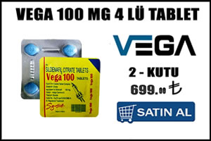 Vega 100 mg 4 lü tablet – 2 Kutu